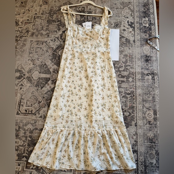 NWT o.p.t Toile de Jouy Floral Print Sleeveless Midi Dress, Size 8 - Picture 5 of 13